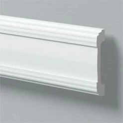 NMC Zierleiste "Lausanne" | WL5 WALLSTYL® Wandleiste | 15 X 85 X 2000 Mm | Polystyrol | Weiß -Profistuck Verkäufe wl5 1280x1280