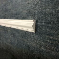 PROVISTON | Zierleiste Esslingen | Gips | 24 X 68 X 910 Mm | Wandleiste | Weiß