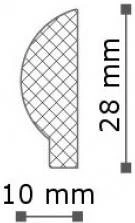 NMC Zierleiste "Murmansk" | SP1 ARSTYL® Wandleiste | 10 X 28 X 2000 Mm | Polyurethan | Weiß 4 NMC Zierleiste "Murmansk" | SP1 ARSTYL® Wandleiste | 10 X 28 X 2000 Mm | Polyurethan | Weiß – Bild 2